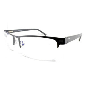 CAPRI GR 820 BLACK RECTANGULAR EYEGLASSES FRAMES 61-18-150 RX READY